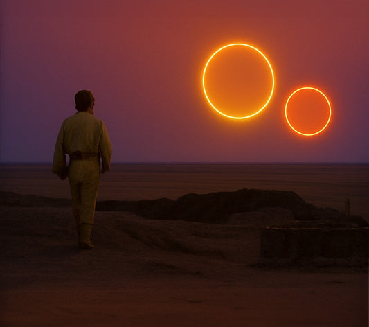 Twin Sunsets on Tatooine Neon (Orange LED)